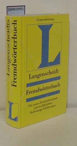Bild des Verkufers fr Langenscheidts Fremdwrterbuch zum Verkauf von ralfs-buecherkiste