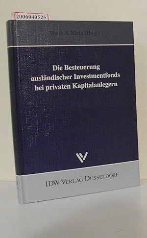 Immagine del venditore per Die Besteuerung auslndischer Investmentfonds bei privaten Kapitalanlegern venduto da ralfs-buecherkiste