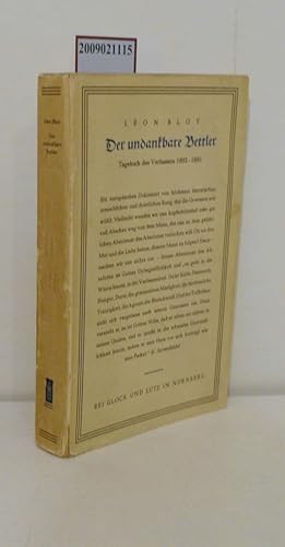 Der undankbare Bettler Tagebücher des Verfassers 1892 - 1895