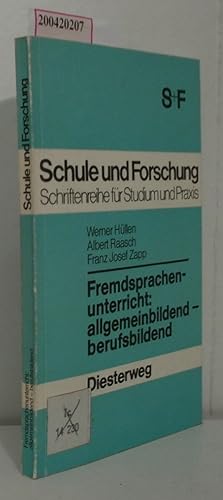 Image du vendeur pour Fremdsprachenunterricht, allgemeinbildend, berufsbildend hrsg. von Werner Hllen . mis en vente par ralfs-buecherkiste