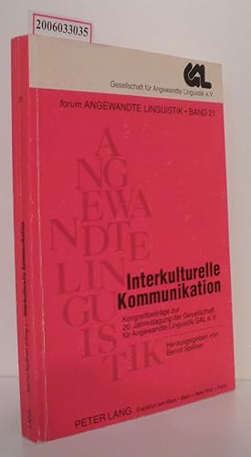 Seller image for Interkulturelle Kommunikation Kongrebeitrge zur 20. Jahrestagung der Gesellschaft fr Angewandte Linguistik GAL e.V. for sale by ralfs-buecherkiste