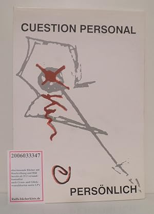 Imagen del vendedor de PERSNLICH Cuestion Personal Ausstellung Kunsthaus Nrnberg 14. Septeber - 12. Oktober 1977 a la venta por ralfs-buecherkiste