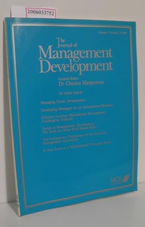 Bild des Verkufers fr The Journal of Management Development Volume 7 * Number 6 * 1988 zum Verkauf von ralfs-buecherkiste