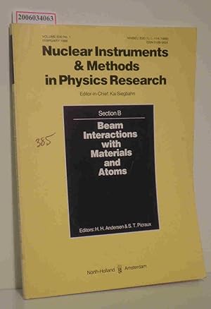 Image du vendeur pour Nuclear Instruments & Methods in Physics Research - Volume B30 * No. 1 * 1988 Section B: Beam Interactions with Materials and Atoms mis en vente par ralfs-buecherkiste