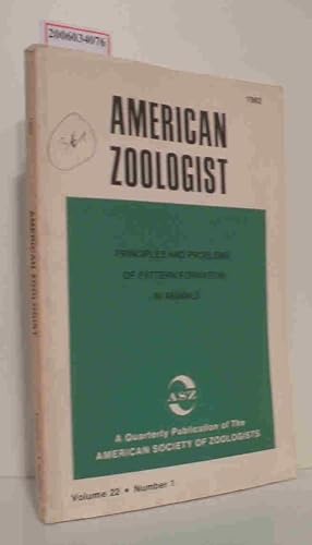 Seller image for American Zoologist - Volume 22 * Number 1 * 1982 A Quarterly Publication of The American Society of Zoologists (ASZ) for sale by ralfs-buecherkiste