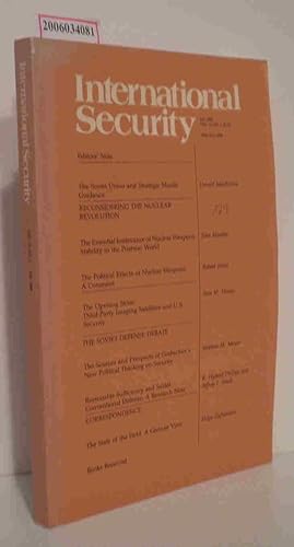 Imagen del vendedor de International Security - Fall 1988 * Vol. 13 * No. 2 Center for Science and International Affairs Harvard University a la venta por ralfs-buecherkiste