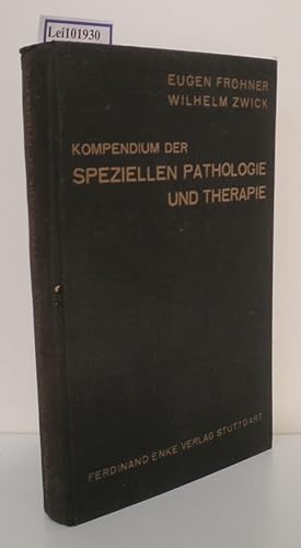 Bild des Verkufers fr Kompendium der speziellen Pathologie und Therapie fr Tierrzte zum Verkauf von ralfs-buecherkiste