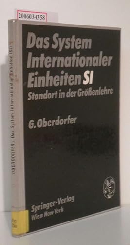 Imagen del vendedor de Das System Internationaler Einheiten (SI) Standort in der Grenlehre a la venta por ralfs-buecherkiste