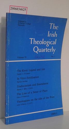 Bild des Verkufers fr The Irish Theological Quarterly - Volume 55 * No. 1 * 1989:1 zum Verkauf von ralfs-buecherkiste