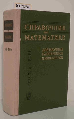 Bild des Verkufers fr Matematical Handbook for Scientists and Engineers zum Verkauf von ralfs-buecherkiste