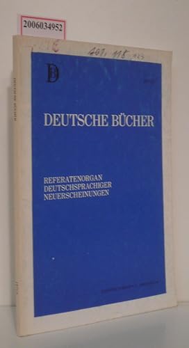 Bild des Verkufers fr Deutsche Bcher - VII/1977/1 Referatenorgan germanistischer, belletristischer und deutschkundlicher Neuerscheinungen zum Verkauf von ralfs-buecherkiste