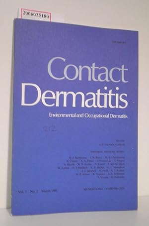 Seller image for Contact Dermatitis - Vol. 7 * No. 2 * March 1981 Environmental Occupational Dermatitis for sale by ralfs-buecherkiste
