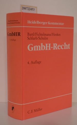 Seller image for Heidelberger Kommentar zum GmbH-Recht von Harald Bartl . for sale by ralfs-buecherkiste