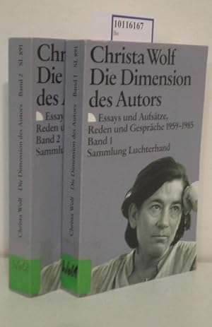 Immagine del venditore per Die Dimension des Autors, Bd. 1&2 Essays u. Aufstze, Reden u. Gesprche 1959 - 1985 venduto da ralfs-buecherkiste