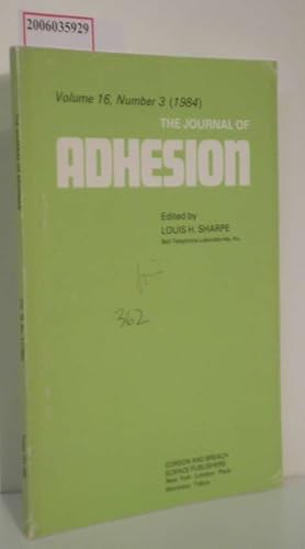 Seller image for The Journal of ADHESION Volume 16 - Number 3 (1984) for sale by ralfs-buecherkiste
