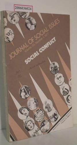 Imagen del vendedor de Journal of Social Issues - Social Conflict Volume 33, Number 1, 1977 a la venta por ralfs-buecherkiste