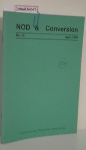 Bild des Verkufers fr NOD & Conversion - No. 22 - April 1992 International Research Newsletter zum Verkauf von ralfs-buecherkiste