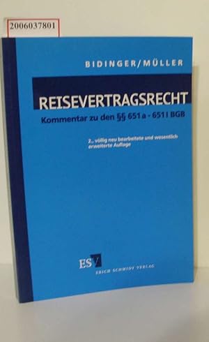 Seller image for Reisevertragsrecht Kommentar zu den  651 a ff. for sale by ralfs-buecherkiste