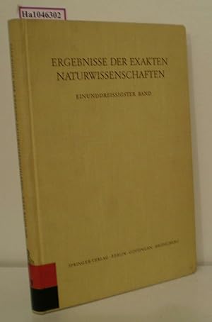Seller image for Ergebnisse der exakten Naturwissenschaften. 31. Bd. for sale by ralfs-buecherkiste