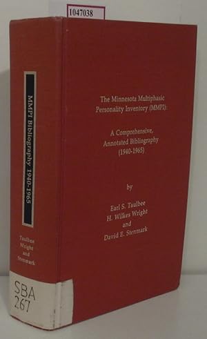 Bild des Verkufers fr The Minnesota Multiphasic Personality Inventory (MMPI): A Comprehensive, Annotated Bibliography (1940-1965). zum Verkauf von ralfs-buecherkiste