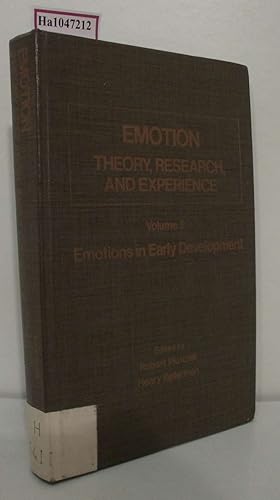 Bild des Verkufers fr Emotion. Theory, Research, and Experience. Vol. 2: Emotions in early Development. zum Verkauf von ralfs-buecherkiste