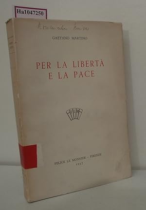 Imagen del vendedor de Per la liberta e la pace. a la venta por ralfs-buecherkiste