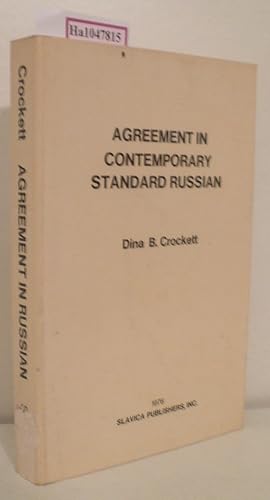 Seller image for Agreement in contemporary standard russian. for sale by ralfs-buecherkiste