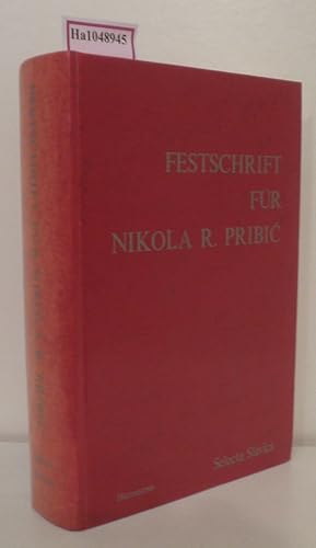Bild des Verkufers fr Festschrift fr Nikola R. Pribic. (=Selecta Salvica 9). zum Verkauf von ralfs-buecherkiste