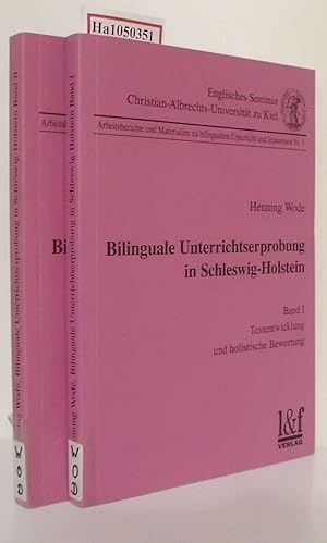 Bild des Verkufers fr Bilinguale Unterrichtserprobung in Schleswig- Holstein. Bericht zur Entwicklung eines kommunikativen Tests fr die berprfung des Englischen bei Schlern der 7. Jahrgangsstufe. Band I: Testentwicklung und holistische Bewertung. zum Verkauf von ralfs-buecherkiste