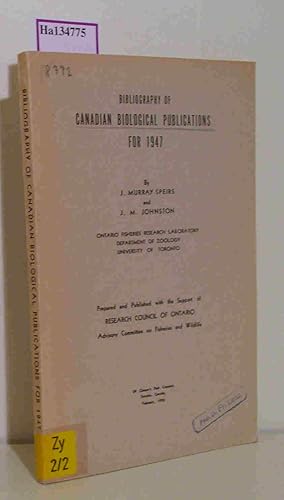 Seller image for Bibliography Of Canadian Biological Publications For 1947. for sale by ralfs-buecherkiste