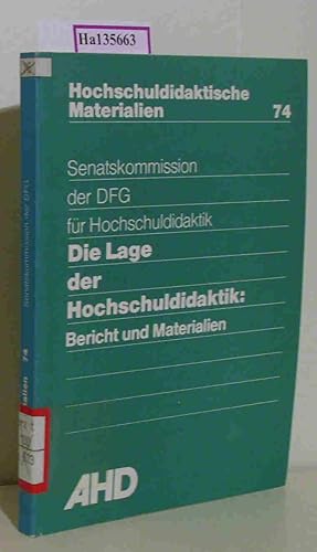 Bild des Verkufers fr Die Lage der Hochschuldidaktik: Bericht und Materialien. (=Hochschuldidaktische Materialien, 74). zum Verkauf von ralfs-buecherkiste