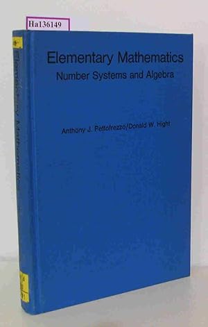 Image du vendeur pour Elementary Mathematics. Number Systems and Algebra. mis en vente par ralfs-buecherkiste