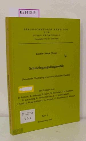 Bild des Verkufers fr Schuleingangsdiagnostik. (= Braunschweiger Arbeiten zur Schulpdagogik, 6). zum Verkauf von ralfs-buecherkiste