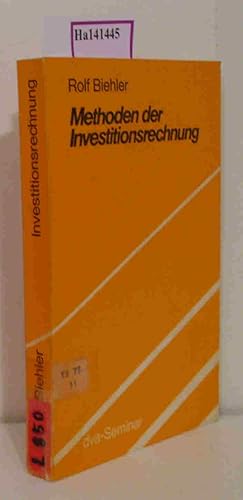 Seller image for Methoden der Investitionsrechnung. for sale by ralfs-buecherkiste
