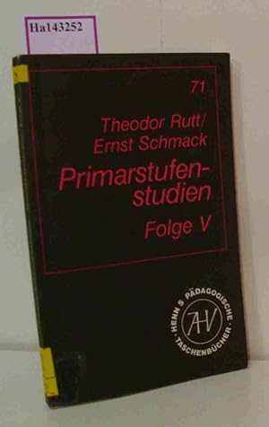 Seller image for Primarstufenstudien. Beitr�ge zur empirischen Unterrichts- und Erziehungsforschung. Folge V. for sale by ralfs-buecherkiste