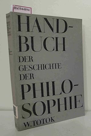 Bild des Verkufers fr Handbuch der Geschichte der Philosophie. Band II. Mittelalter und frhe Neuzeit. Unter Mitarbeit von Hiltraut Heidereich und Helmut Schrer. zum Verkauf von ralfs-buecherkiste