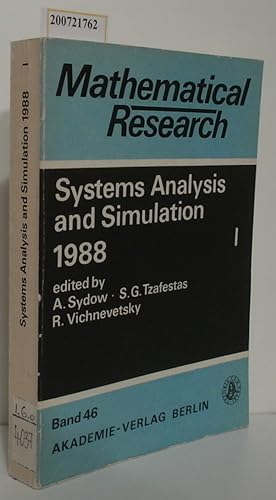Bild des Verkufers fr Systems analysis and simulation I 1988 Band 46 zum Verkauf von ralfs-buecherkiste