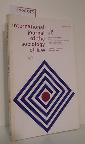 Imagen del vendedor de international journal of the sociology of law Volume 17 * Number 1 * February 1989 a la venta por ralfs-buecherkiste