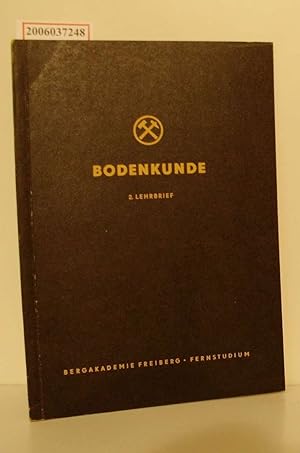 Imagen del vendedor de Bodenkunde 2. Lehrbrief a la venta por ralfs-buecherkiste