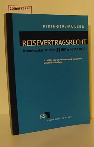 Imagen del vendedor de Reisevertragsrecht Kommentar zu den  651 a - 651 I BGB a la venta por ralfs-buecherkiste