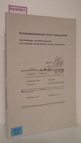 Bild des Verkufers fr Grundwasserbelastungen durch Luftschadstoffe. Untersuchung. Akute und latente Belastungen des Grundwassers durch Luftschadstoffe. zum Verkauf von ralfs-buecherkiste