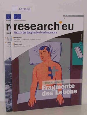 Seller image for Research.eu, Heft 62 Februar 2010 ,Heft 63 April 2010 Magazine of the European Research for sale by ralfs-buecherkiste