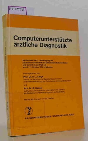 Bild des Verkufers fr Computeruntersttzte rztliche Diagnostik. zum Verkauf von ralfs-buecherkiste