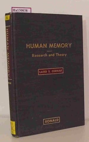 Imagen del vendedor de Human Memory. Research and Theory. a la venta por ralfs-buecherkiste