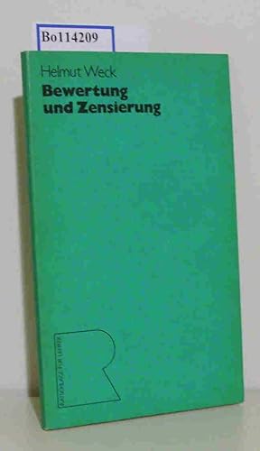 Immagine del venditore per Bewertung und Zensierung Helmut Weck venduto da ralfs-buecherkiste