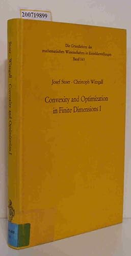 Seller image for Convexity and optimization in finite dimensions I Band 163 for sale by ralfs-buecherkiste