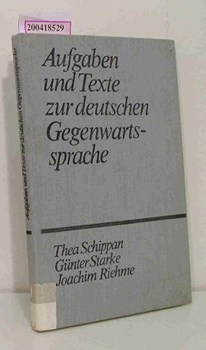 Bild des Verkufers fr Aufgaben und Texte zur deutschen Gegenwartssprache zum Verkauf von ralfs-buecherkiste
