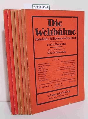 Bild des Verkufers fr Die Weltbhne Heft 1,2, 4, 8, 10, 16 und 18/1947 zeitschrift fr Politik , Kunst, Wirtschaft zum Verkauf von ralfs-buecherkiste