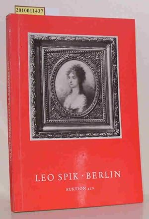 Seller image for Leo Spik Auktionskatalog 470 (November 1970) Gemlde, Zeichnungen, Graphik, Skulpturen, Mbel, Silber, Uhren, Schmuck, Porzellan, Kunstgewebe, Ostasiatica for sale by ralfs-buecherkiste