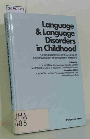Immagine del venditore per Language and language disorders in childhood venduto da ralfs-buecherkiste